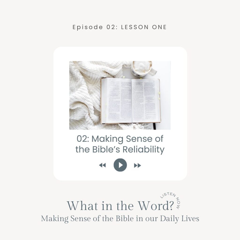 making sense of the bible's story. lesson one